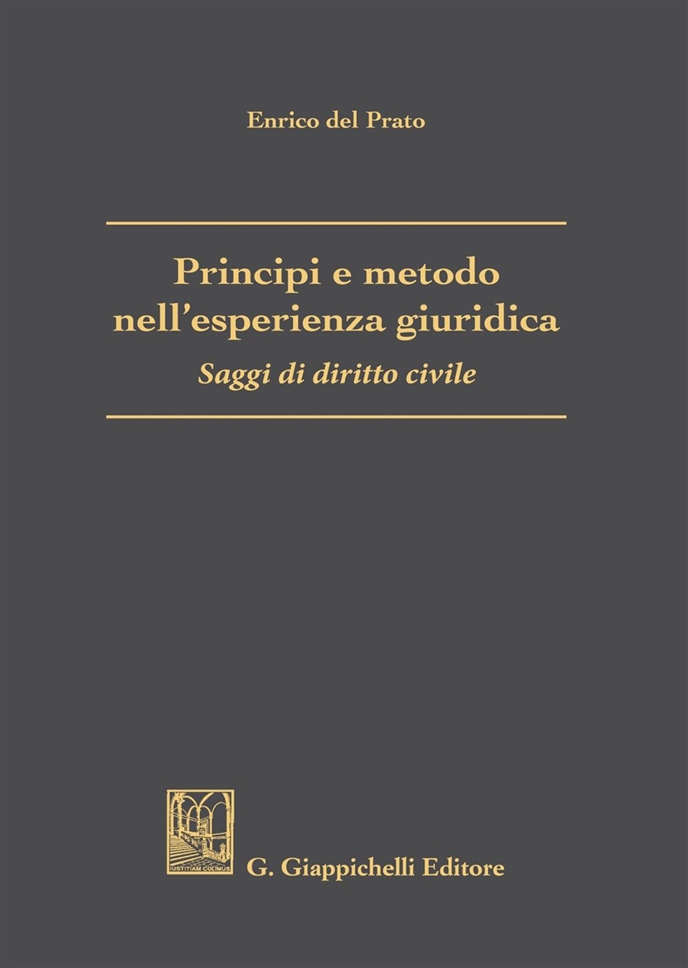 Enrico Del Prat Principi e metodo nell'esperienza giuridica. Saggi d (Paperback)