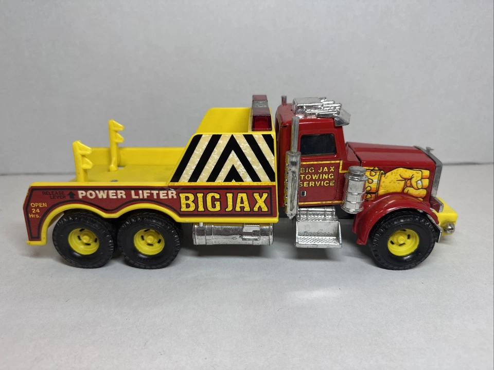 VINTAGE ERTL BIG JAX PETERBILT POWER LIFT SEMI TOW TRUCK BOOM 1/16 - Image 3 of 4