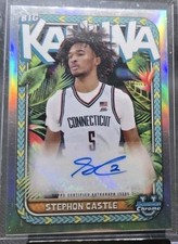 Stephon Castle 2023-24 Bowman University Chrome Big Kahuna Autograph #'d 025/150