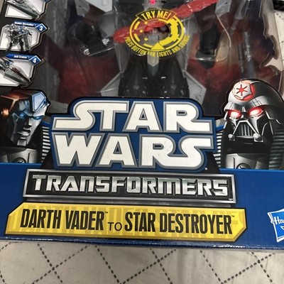 Hasbro Star Wars Transformers Darth Vader To Star Destroyer Action