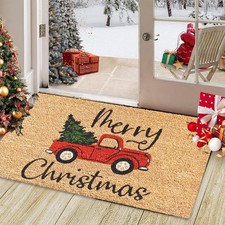 Merry Christmas Doormat Christmas Welcome Indoor Outdoor Non-Slip Door Mat