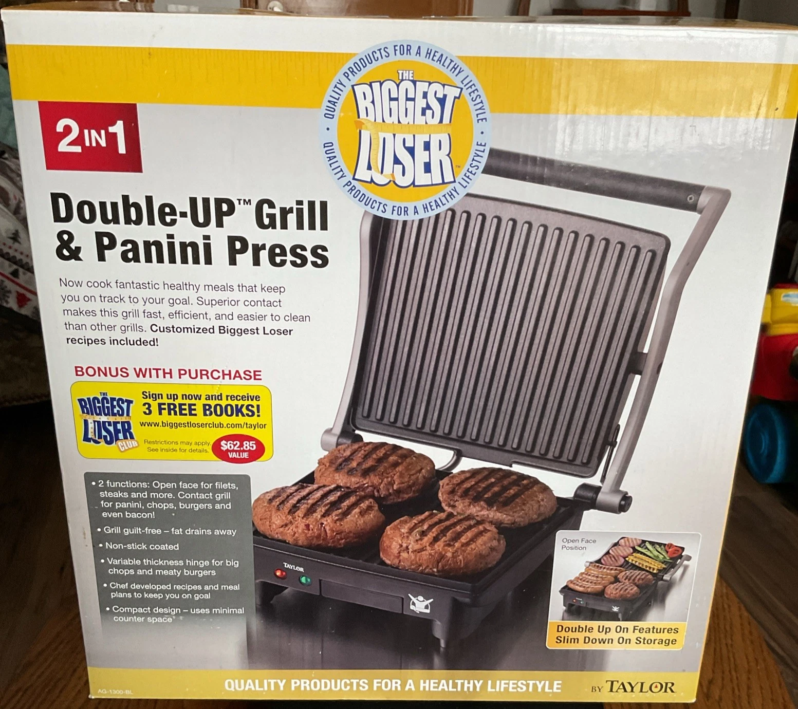 Taylor Precision Products 2 In 1 Double - Up Grill & Panini Press
Opens in a new window or tab
