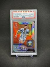 Lionel Messi 2022 Panini Prizm FIFA WC Qatar Scorers Club Silver Prizm PSA 10
