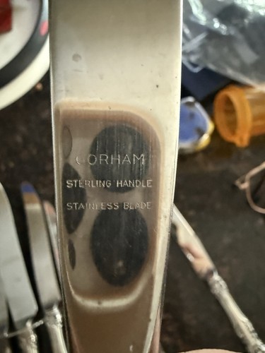 Scrap Or Keep Gorham Sterling Silver Handle Knives - Picture 2 of 2