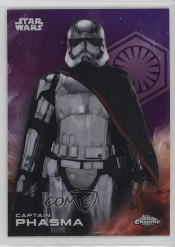 2025 Topps Chrome Star Wars Kamino Purple Refractor /199 Captain Phasma #19 1hg9