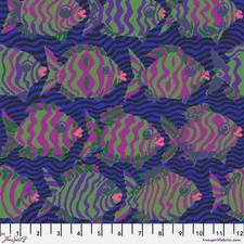 Minnows, Blue - Kaffe Fassett Collective Quilt Fabric 100% Cotton By the Yard