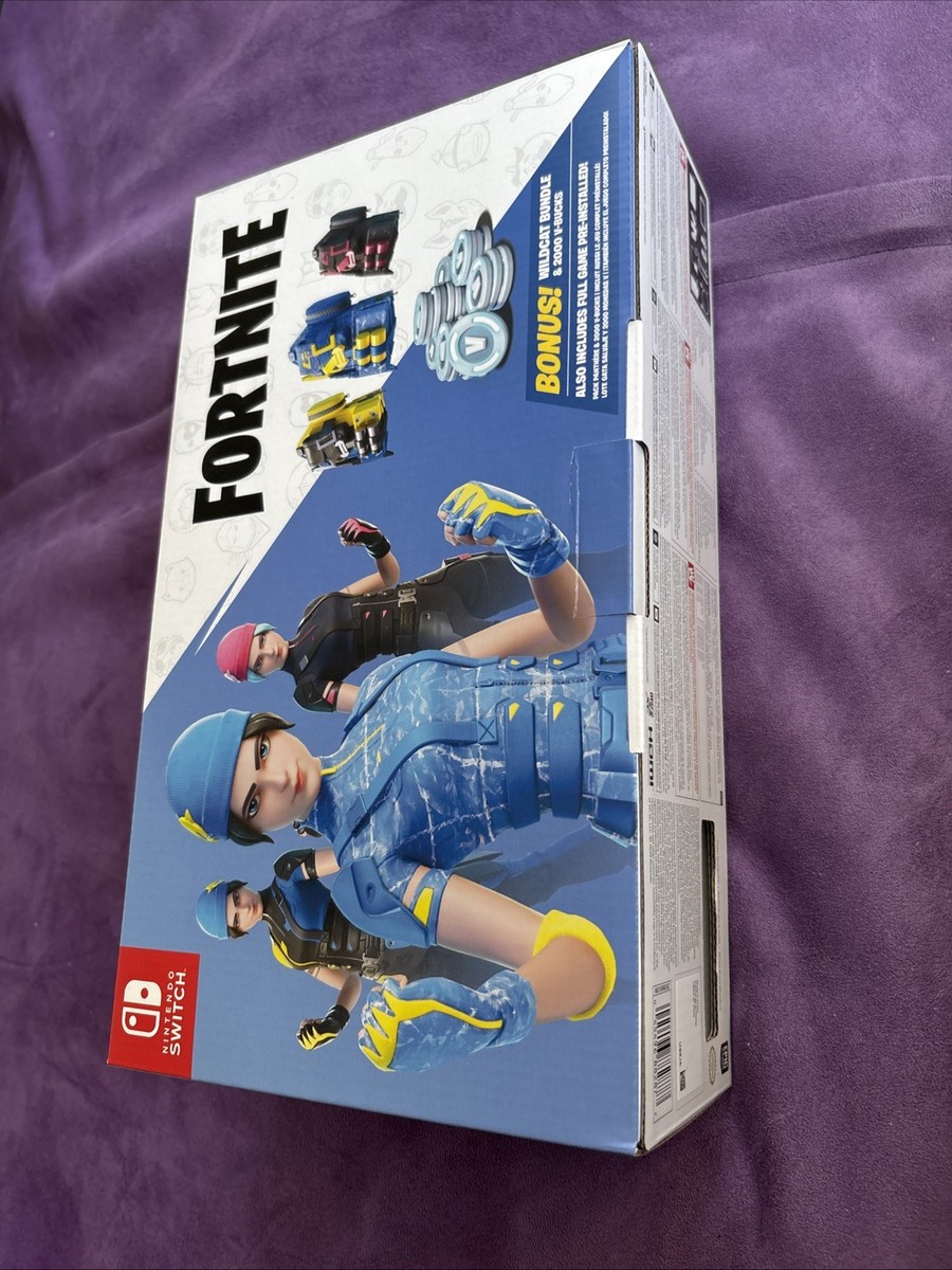 Nintendo Switch Fortnite US Edition Wildcat Bundle w/ Game +2000 V