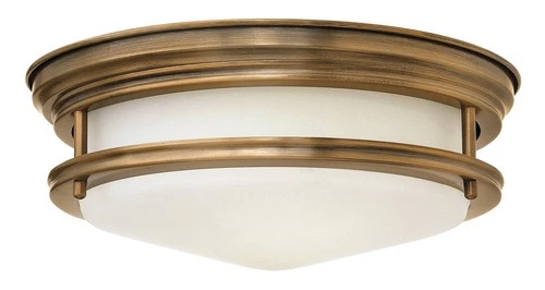 Hinkley Hadley 12" Wide Brushed Bronze Opal Ceiling Light - Picture 3 of 5