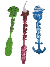 Three Dots And A Dash Chicago 3 Different TIKI Bar Swizzle Sticks