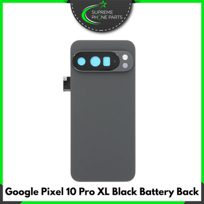 Für Google Pixel 10 Pro XL Ersatz Akkudeckel Backcover mit Linse (SCHWARZ) - UK
