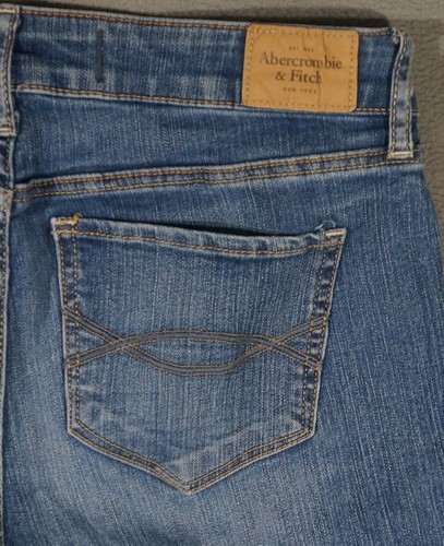 XA07465 STYLISH ****ABERCROMBIE**** SKINNY LEG FIT WOMENS BLUE JEANS sz6 REGULAR - Picture 6 of 6
