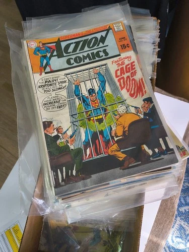 Lot of 50 Vintage DC Superman & Action Comics ***List in Photos***Silver/Bronze