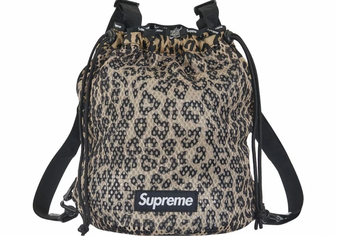 Petit sac à dos Supreme Leopard Mesh polyester nylon occasion rare