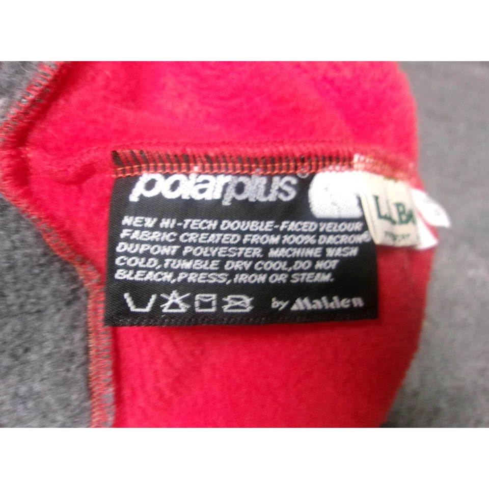 De colección LL Bean Sombrero Hombres Pequeño Rojo Trampero Aviador Invierno Equipo Polar Plus Foto 4 de 4