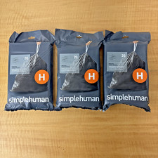 Simplehuman H 60 Count Set of Custom Fit Trash Bags