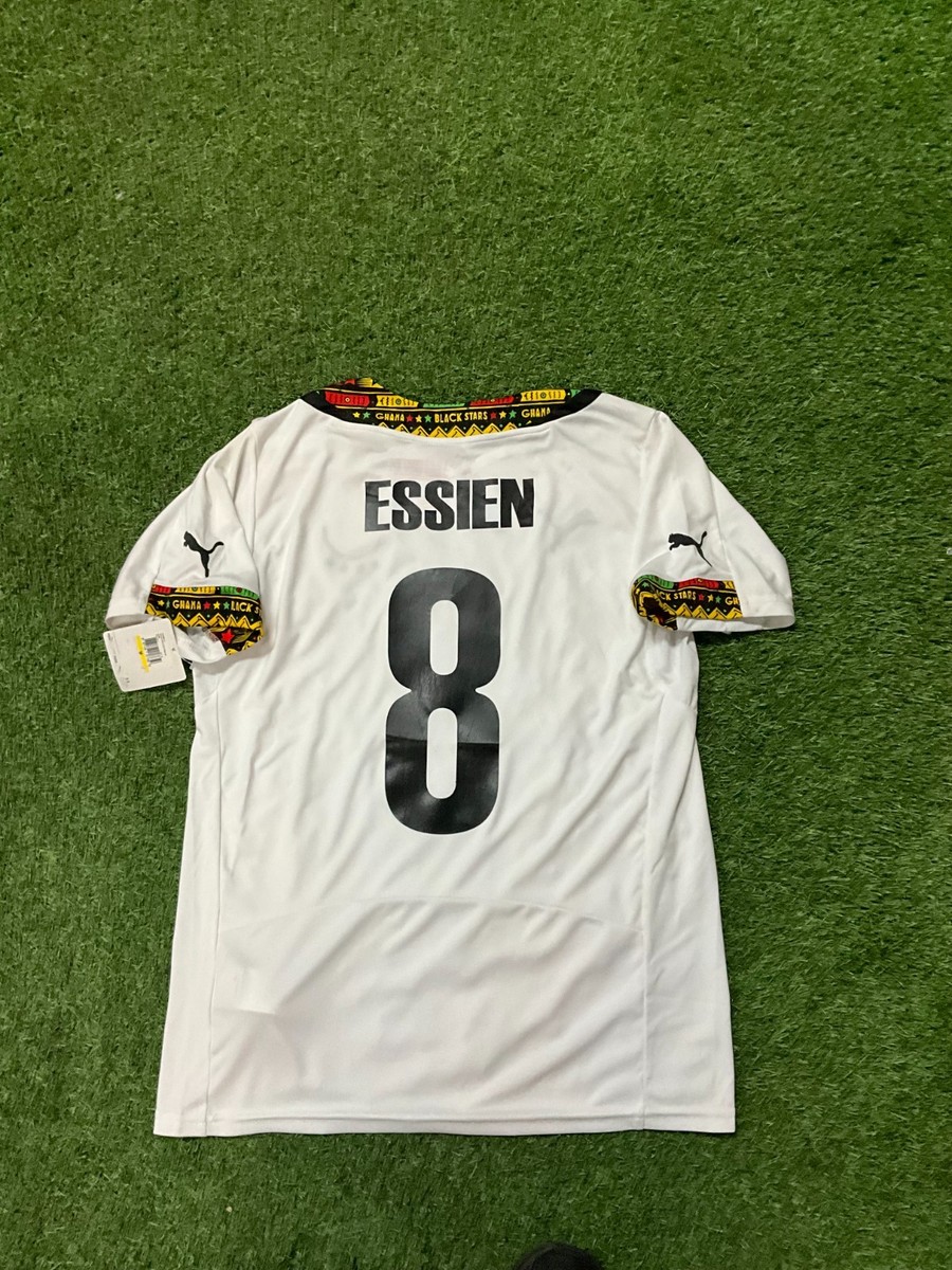 Puma Ghana Men's Home Jersey 14/15 Legend Essien #8 - White | eBay