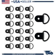 20pcs Small Steel D-ring Tie Downs Heavy Duty D Ring Strap Anchor Lashing Rings