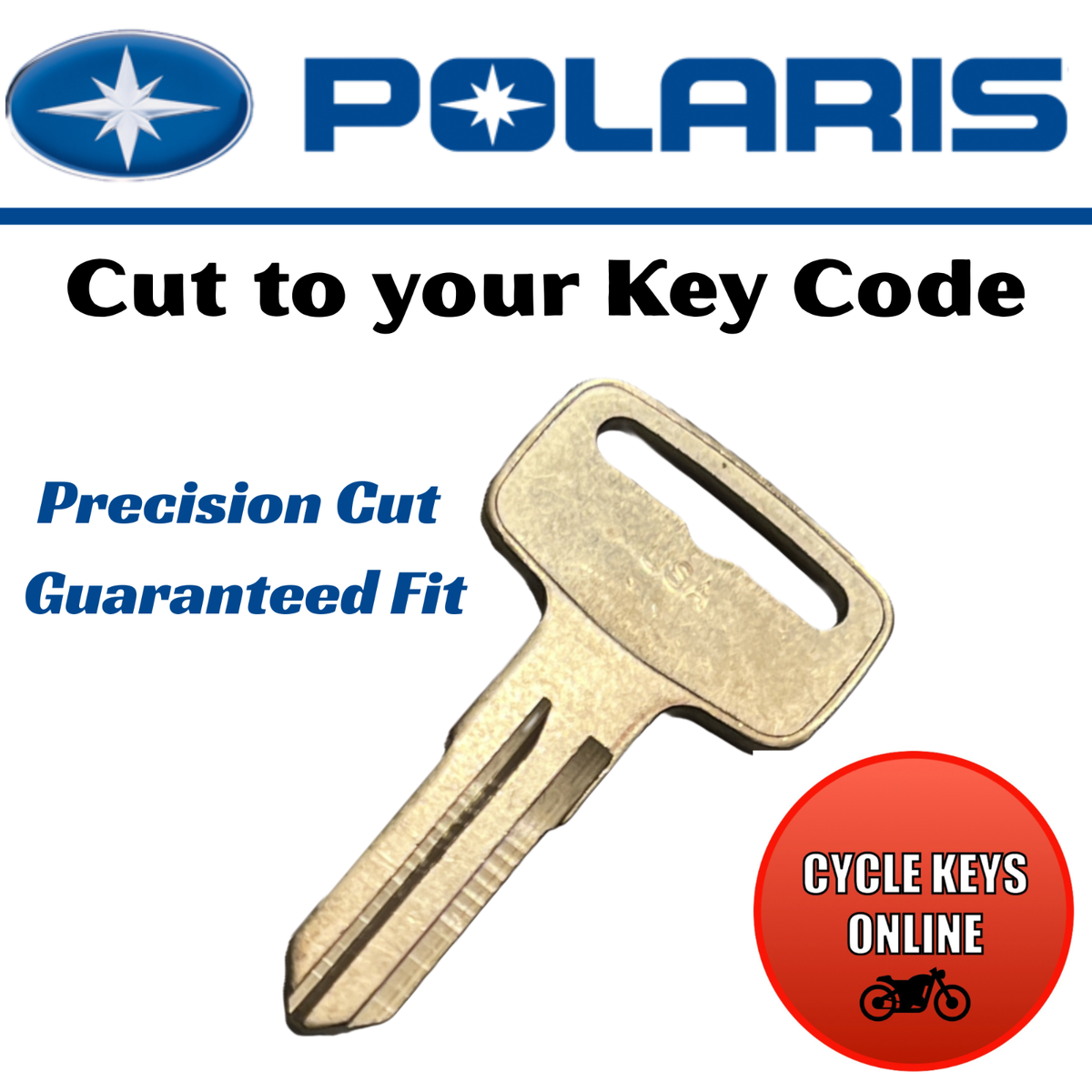 Polaris RZR Keys Spare Replacement key Cut to your Key code 2200