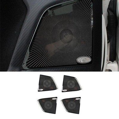 Fit for Ford Focus 2019-2020 Inner Door Speaker Panel Cover Trim Black Titanium