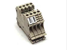 Weidmuller WDU 4 Feed-Through Terminal Block LOT OF 4