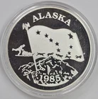 Vintage 1985 1oz .999 Johnson-Matthey Alaska Round in a Capsule