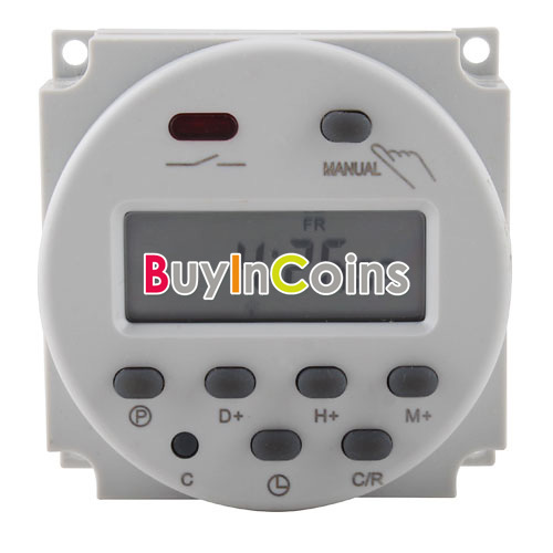 New LCD Digital Power Programmable Timer AC 12V 16A Time Relay Switch BAAU - Foto 1 di 1