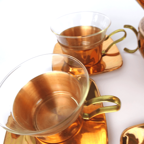 Vintage Tee Service Kupfer Teekanne & Rechaud Tea Copper Set Germany 1950s 1960s - Bild 4 von 10