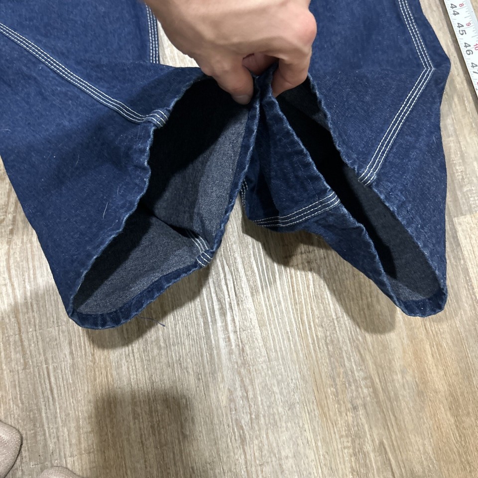 VINTAGE Dickies Overalls Mens 32x30 Blue Bib Carpenter Work Denim