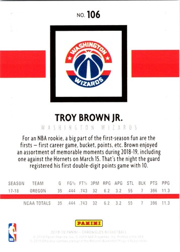 2018-19 Panini Chronicles Basketball 1-200 Pick Your Cards Finish Your Sets - Picture 73 of 155
