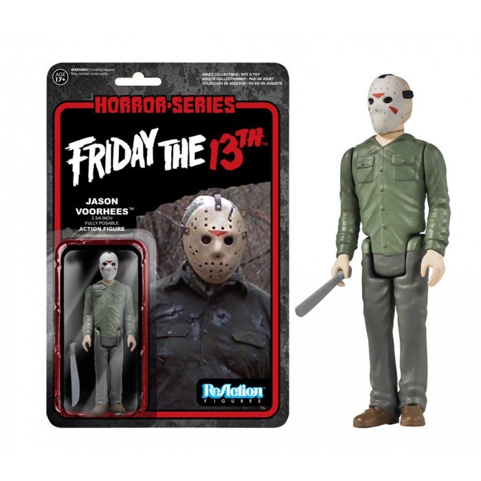 FUNKO REACTION FRIDAY THE 13 JASON VOORHEES VINTAGE RETRO FIGURE NEW NUOVI HORR FUNKO REACTION FRIDAY THE 13 JASON VOORHEES VINTAGE RETRO FIGURE NEW NUOVI HORR