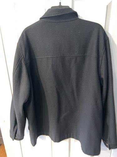 Alfani Jacket Mens Sz XL Black Wool Blend Full Zip Winter Pea Coat Outdoors warm - Picture 7 of 10