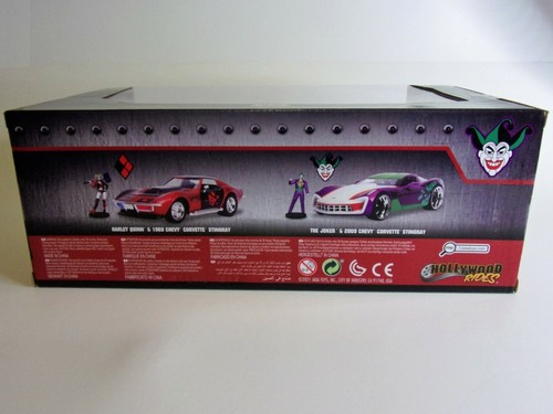 Figura JADA 1:24 2009 Chevy Corvette Stingray y Diecast DC Comics The Joker NUEVO - Imagen 8 de 9
