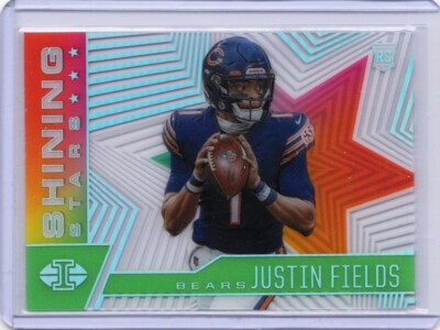 2021 Panini Illusions - Shining Stars Justin Fields #SS-14 Emerald (RC)