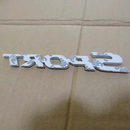 3D SPORT Logo Silver Car Emblem Sticker Trunk Bumper Badge Car Accessories - Picture 16 of 20