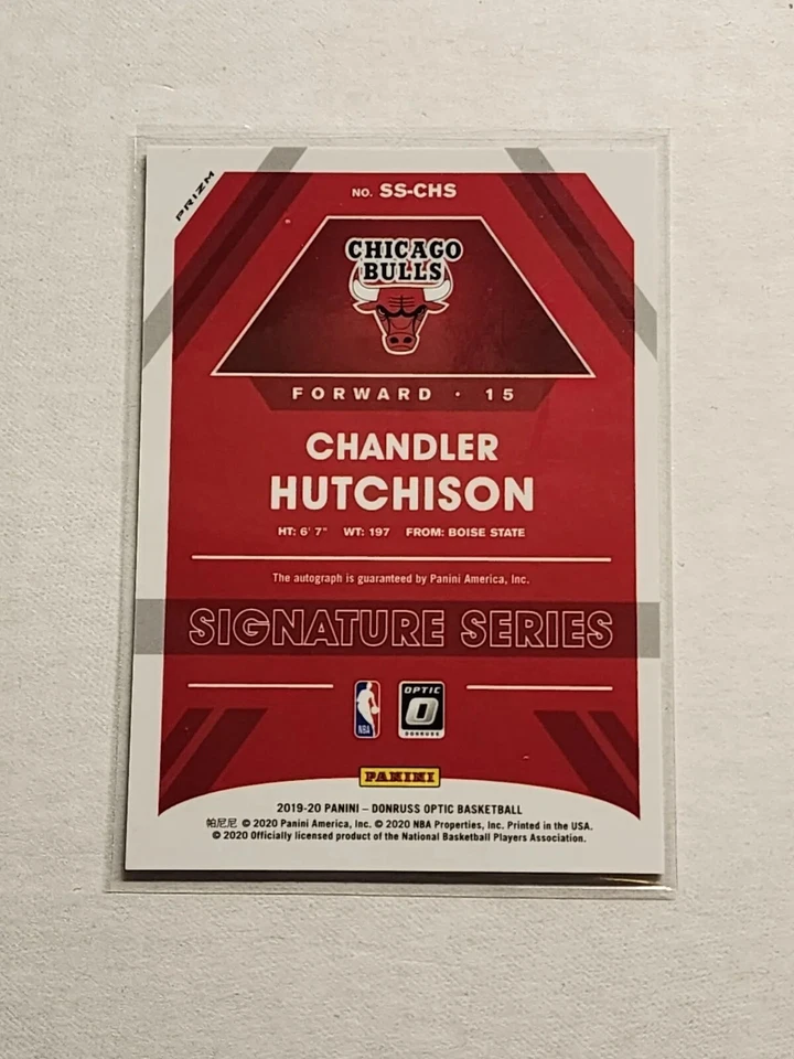 2019-20 Panini Donruss Optic - Chandler Hutchinson - #SS-CHS - Signature Series - Image 2 of 2