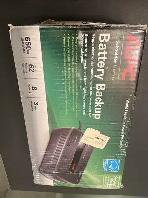 APC Back-UPS 650 Battery Backup & Surge Protector for Electronics and Computers