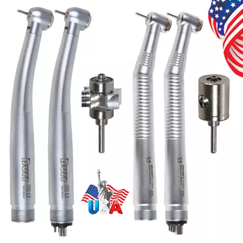 Dental LED E-generator Fiber Optic High Speed /No LED Handpiece Turbine 2/4H MD