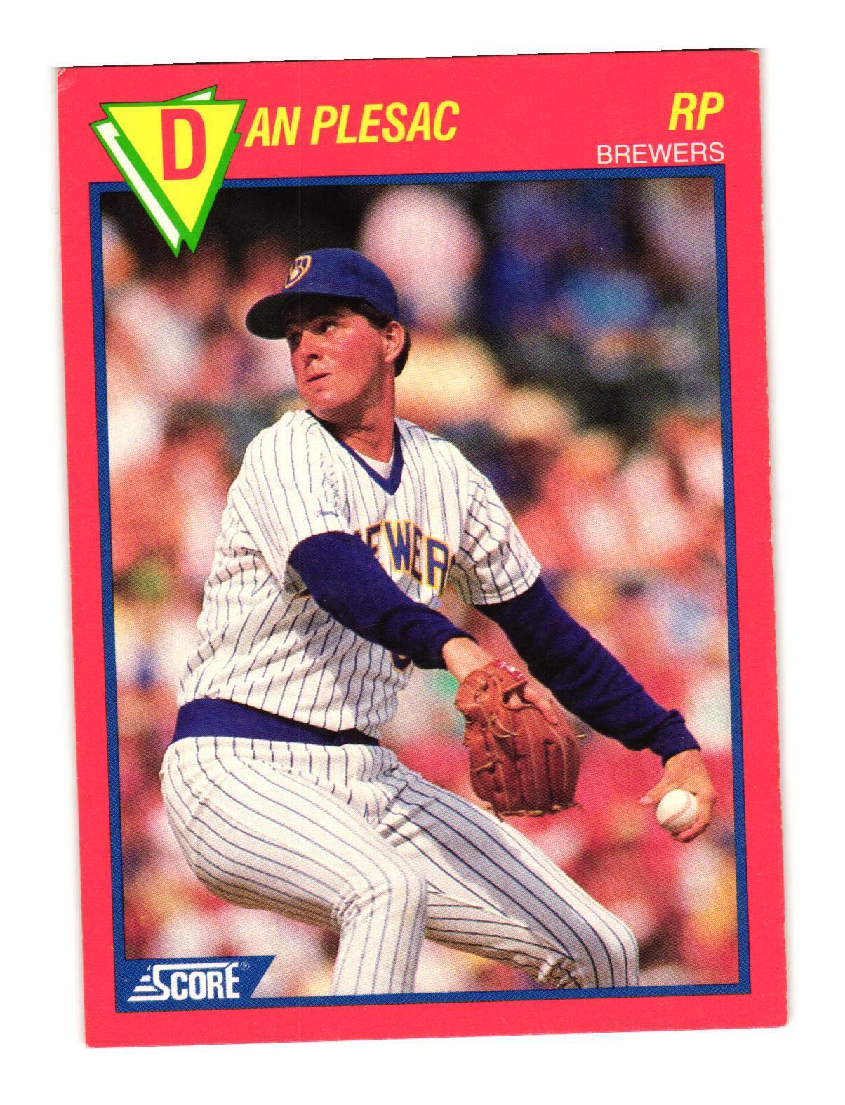 1989 Score Baseball's 100 Hottest Players #32 Dan Plesac Milwaukee Brewers