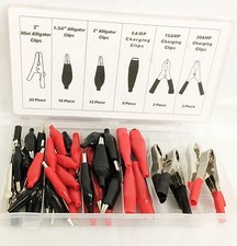 60-Pc. Alligator Clip Clamp Assortment Electrical Set