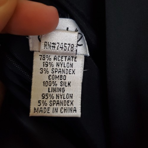 Vestido halter Cache vintage años 90 satinado movible para mujer talla 4 negro clásico sin espalda - Imagen 8 de 16