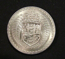 New Zealand 1967 1 Dollar unc Coin