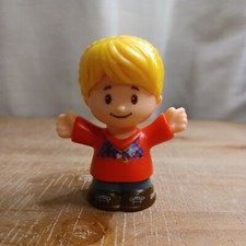 Fisher Price Little People BLONDE PONYTAIL MOM in Red Blouse Girl Lady 2016