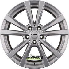 Rial M12 polar-silber 7.5x18 ET33 - LK5/112 ML66.5 Felge Alu