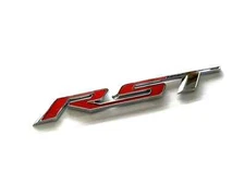 Chevrolet OEM 2019-2024 Silverado Tahoe Yukon Chrome/Red Emblem "RST" 84319995