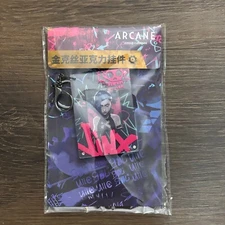 Arcane League Of Legends Jinx Notebook Bag Clip Keychain Brand New Riot Games