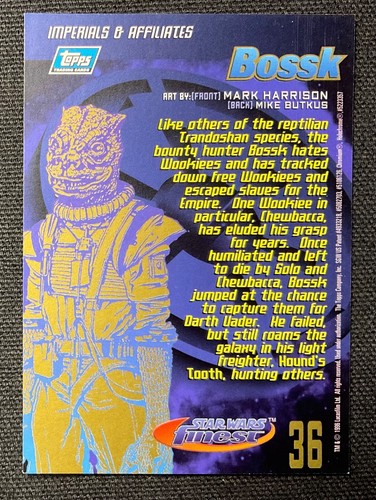 Star Wars Finest 1996 Topps Chromium Trading Cards + Refractor & Chase - Singles - Picture 242 of 358