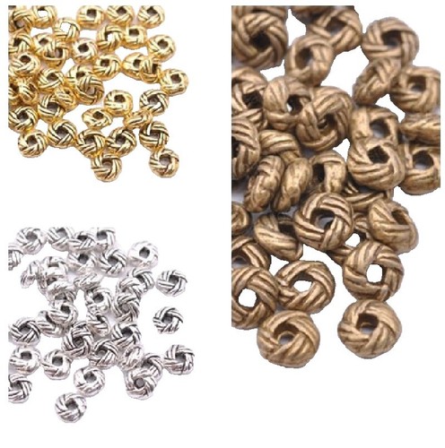 R！ 20pcs 13x5mm hole3mm Tibetan Silver Tone Textured Tube Shaped