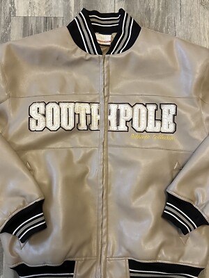 Vintage Y2K SOUTHPOLE Leather Jacket Size Medium | eBay
