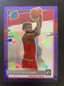 2020-21 Optic Patrick Williams Rookie RC Purple Prizm SP #154 Chicago Bulls