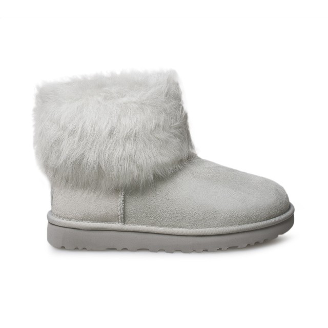 grey fur uggs
